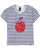 Nano Girls Striped Top with Apple Applique