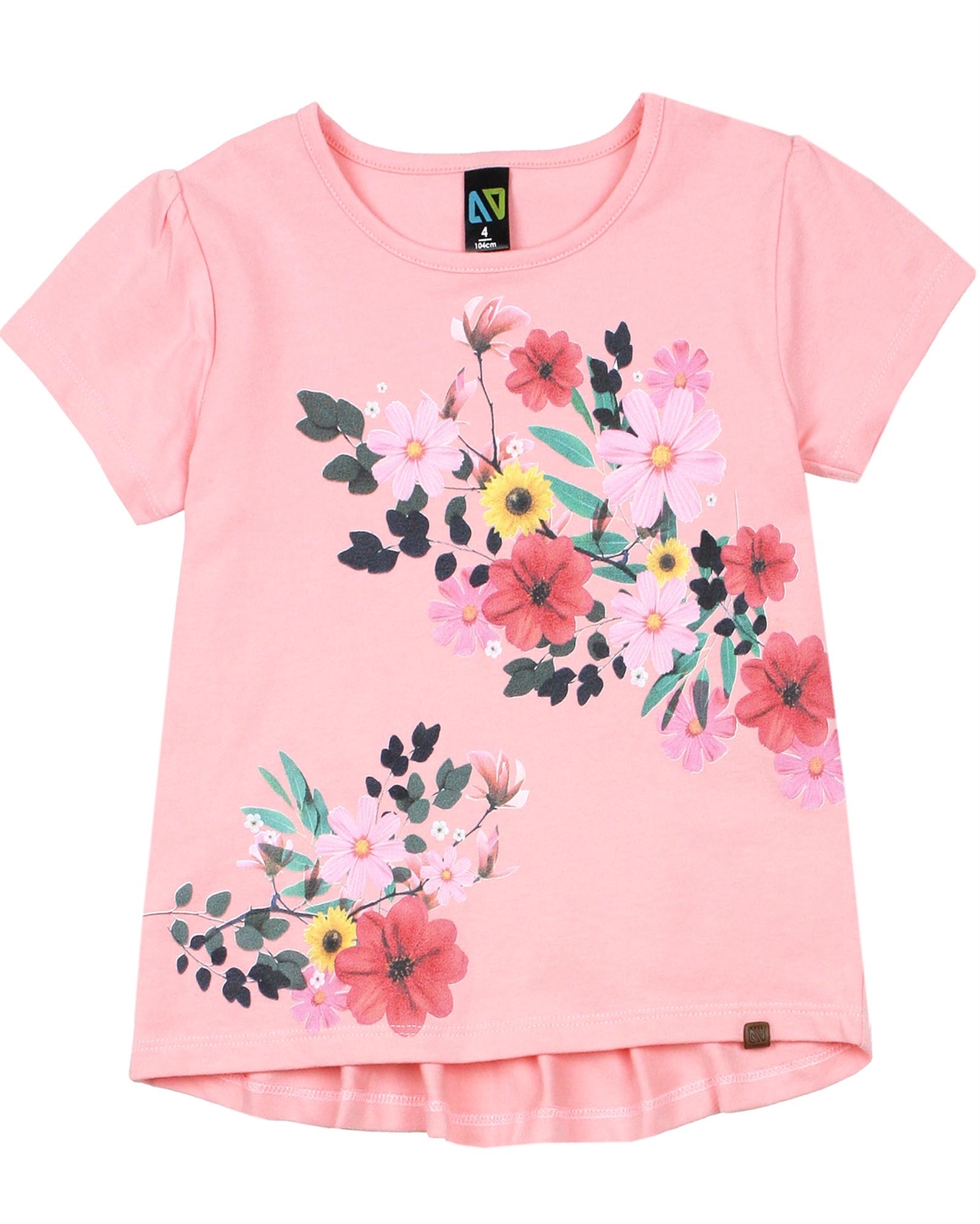Nano Girls Long T-shirt with Floral Print - Nano Spring/Summer 2021 - Nano  at Moncouturier