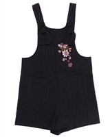 Nano Girls Jersey Romper with Floral Embroidery