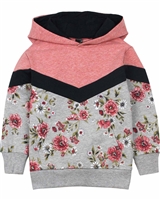 Nano Girls Hooded Sweatshirt in Floral Print