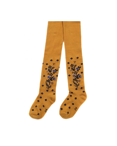 Nano Girls Tights with Floral Design