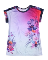 Nano Girls Athletic T-shirt with Floral Print