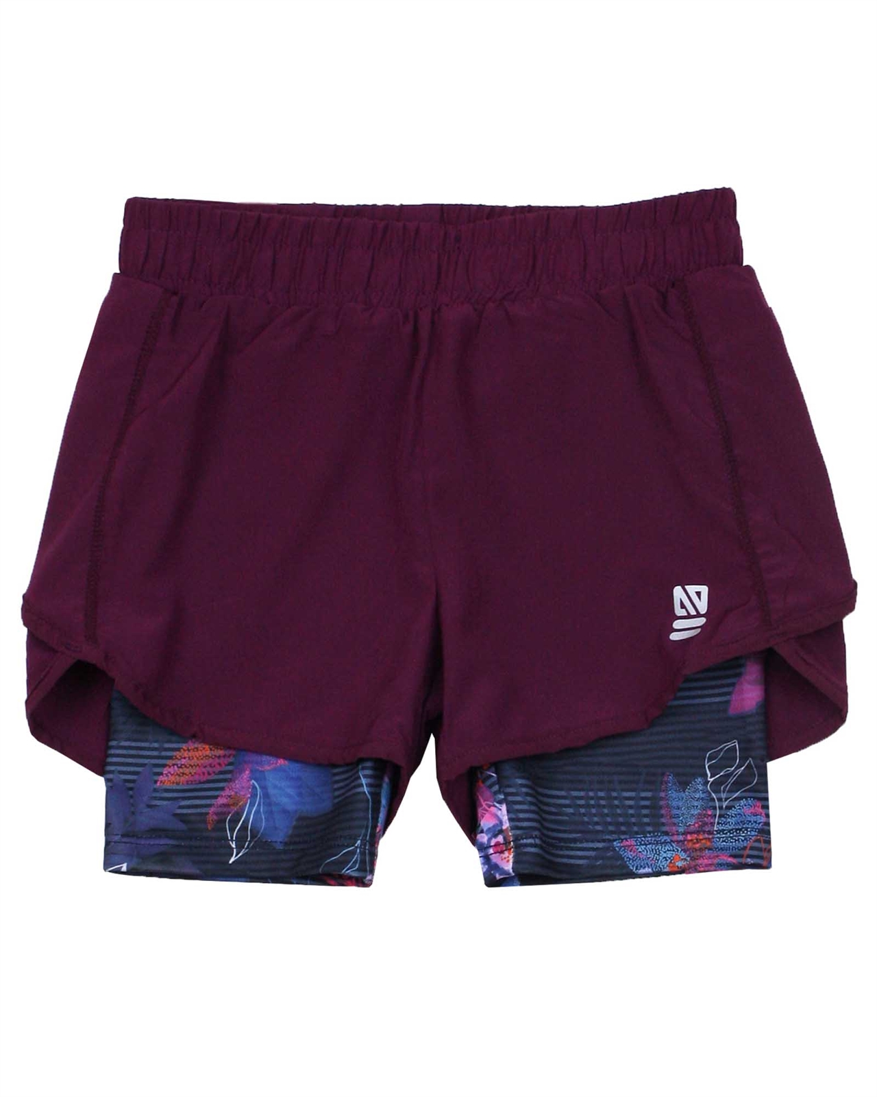NANO Girls' Two-in-one Athletic Shorts, Sizes 4-14