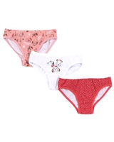 Nano Girls Three-pack Underwear Set in Coral