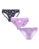Nano Girls Three-pack Underwear Set in Purple