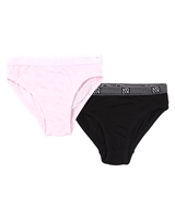 Nano Girls Two-pack Panties in Pink/Black