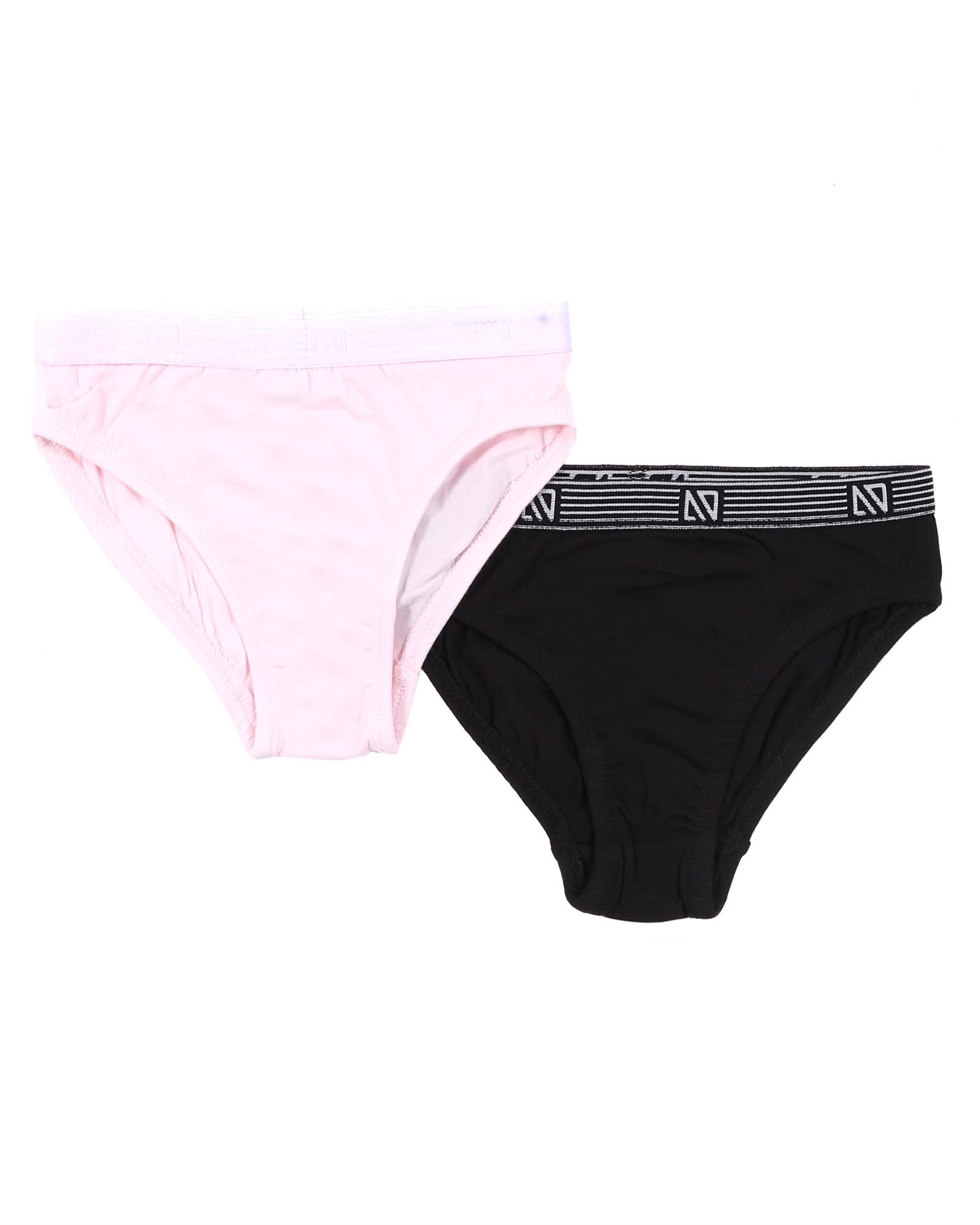 Nano Girls Two-pack Panties in Pink/Black