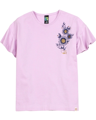 Nano Girls T-shirt with Floral Print