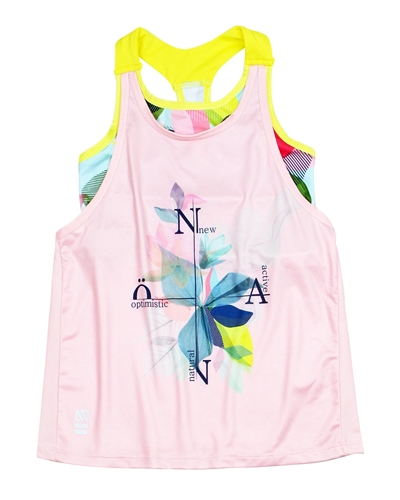 Nano Girls Two-in-one Look Athletic Top