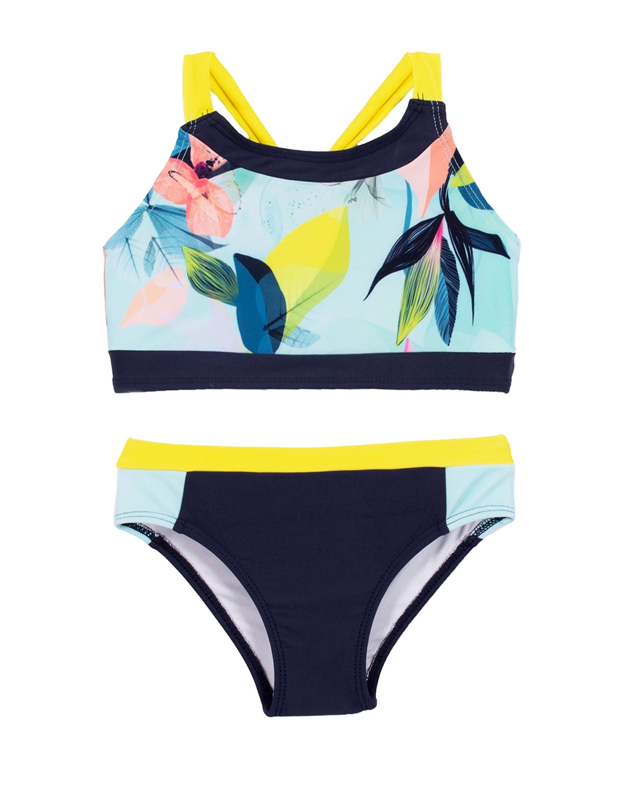 Nano Girls Bikini with Tropical Print Top - Nano Spring/Summer