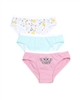 Nano Girls Three-pack Underwear Set in Coral/Blue