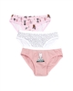 Nano Girls Three-pack Underwear Set in Pink
