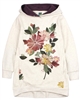 Nano Girls Hooded Terry Tunic with Floral Print
