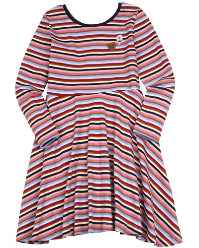 Nano Girls Striped Rib Jersey Dress