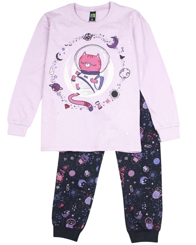 Nano Girls Two-piece Pyjamas Ste with Space Print
