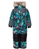 Nano Girls Nina One-piece Snowsuit in Abstract Leaves Print
