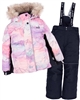 Nano Girls Lily Two-piece Snowsuit in Abstract Mountains Print