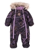 Nano Baby Girls Noria One-piece Snowsuit in Abstract Mountains Print