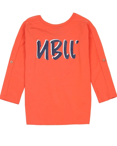 NoBell Junior Girl's Top with Roll-up Sleeves