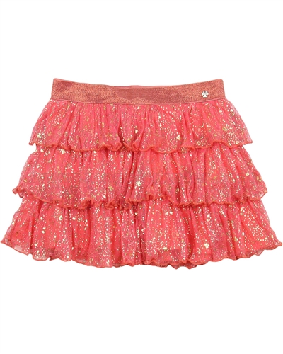Nono Tiered Skirt with Gold Print