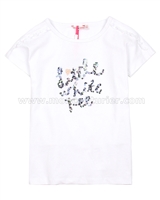 Nono T-shirt with Sequin Lettering