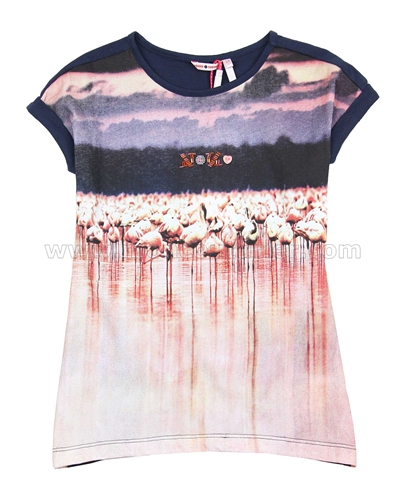 Nono T-shirt with Flamingo Print
