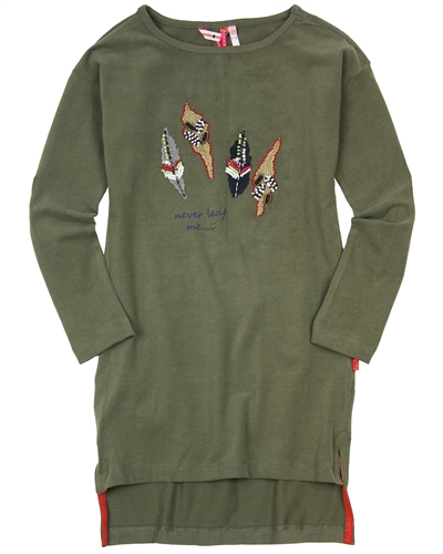 Nono Dress with Feather Artwork