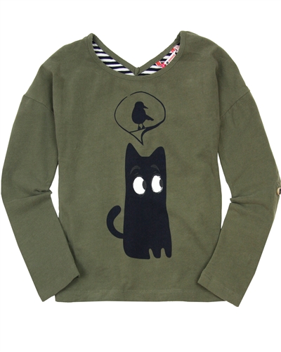Nono T-shirt with Cat Print