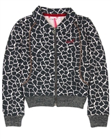 Nono Giraffe Print Sweatshirt Jacket