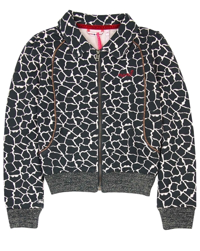 Nono Giraffe Print Sweatshirt Jacket