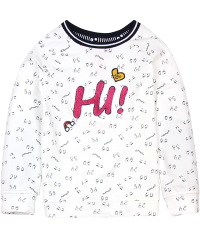 Nono Sweatshirt in Eyes Print