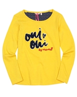 Nono T-shirt  in Amber Yellow with Applique