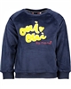 Nono Velour Sweatshirt in Navy with 3D Applique