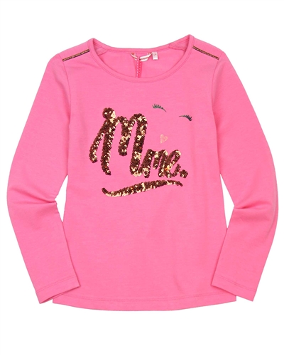 Nono T-shirt with Sequins Applique in Rose