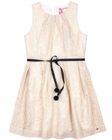 NONO Girl's Shiny Lace Dress, Sizes 6-14