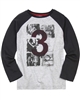 3Pommes Boy's Raglan Sleeve T-shirt with Rock Print