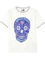 3Pommes Boy's T-shirt with Skull Print Colour Rider