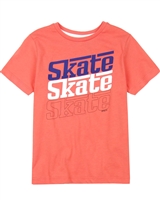 3Pommes Boy's T-shirt with Skate Print Colour Rider