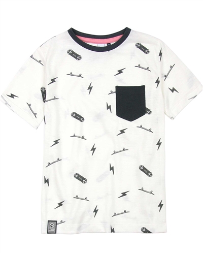 3Pommes Boy's T-shirt with Pocket Colour Rider