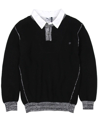 3Pommes Boys Pullover in Layered Look