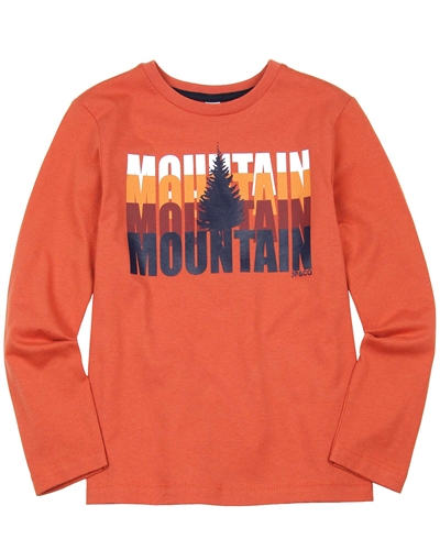 3Pommes Boys T-shirt with Mountain Print