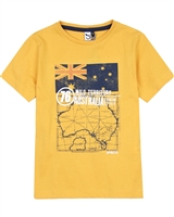 3Pommes Boy's T-shirt with Map Print