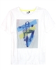 3Pommes Boy's T-shirt with Motorcyclist Print