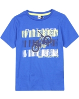 3Pommes Boy's T-shirt with Distressed Print