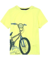 3Pommes Boy's T-shirt with Bicycle Print