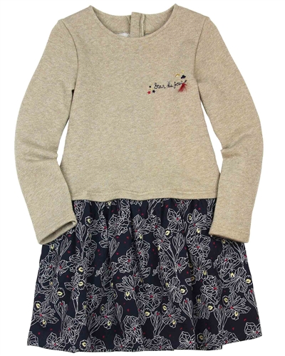 3Pommes Two-in-one Look Sweatshirt Dress