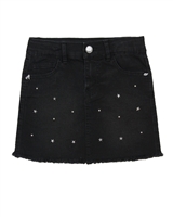 3Pommes Star Studded Denim Skirt