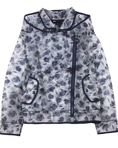 3Pommes Rain Coat in Roses Print