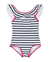 3Pommes Striped One-piece Swimsuit