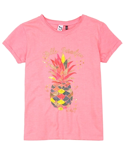 3Pommes T-shirt with Pineapple Print